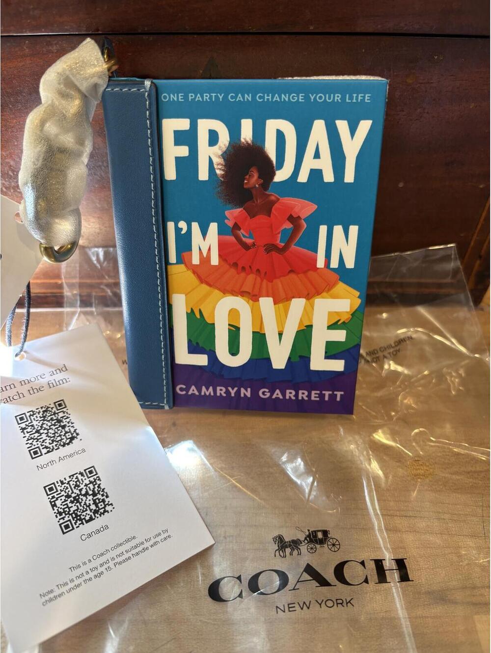 Coach Book Charm FRIDAY I'M IN LOVE by Camryn Garrett (NWT)